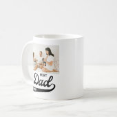 最高のパパEver写真 コーヒーマグカップ (正面左)