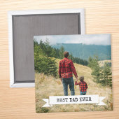 最高のパパEver写真 マグネット