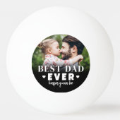 最高のパパEver写真 卓球ボール (裏面)