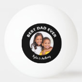 最高のパパEver写真 卓球ボール (正面)