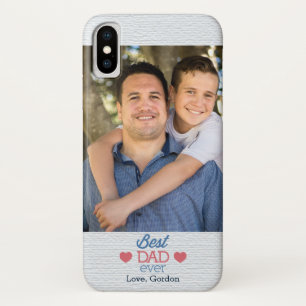 最高のパパEver写真 iPhone X ケース