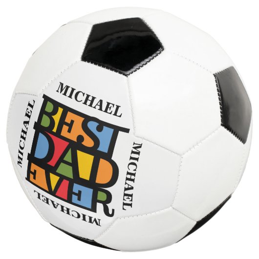 最高のパパEVER名前をカスタムするサッカーボール サッカーボール (3/4)