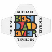 最高のパパEVER名前をカスタムするサッカーボール サッカーボール (フラット)