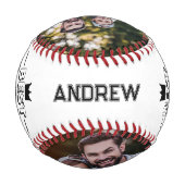 最高のパパEver名前をカスタムするモダン2写真 野球ボール (裏面)