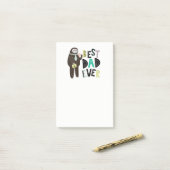 最高のパパEVER父の日パーソナライズされたカスタム ポストイット (デスク上)