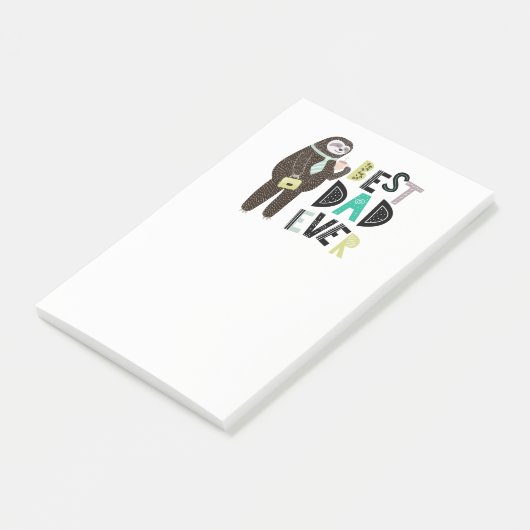 最高のパパEVER父の日パーソナライズされたカスタム ポストイット (アングル)