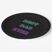 最高のパパEVER紙プレート9" ペーパープレート (アングル)