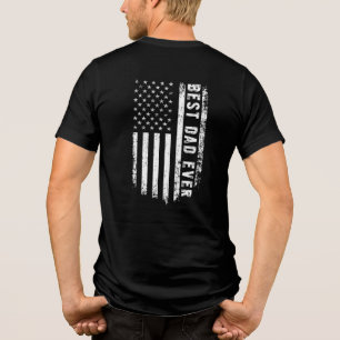 最高のパパEver – アメリカ国旗Tシャツ トライブレンドTシャツ