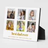 最高のパパEver、カスタムFather's Day写真 フォトプラーク (側面)