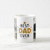 最高のパパEver、フルフォトパーソナライズされた コーヒーマグカップ (中央)