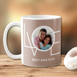 最高のパパEver モダン Photo Father's Day コーヒーマグカップ