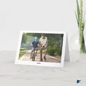 最高のパパEver モダン Photo Father's Day サンキューカード