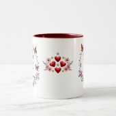 最高のパパEver – 永遠に感謝 ツートーンマグカップ (中央)