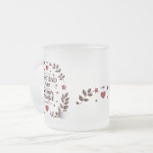 最高のパパEver – 永遠に感謝 フロストグラスマグカップ (正面左)