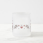 最高のパパEver – 永遠に感謝 フロストグラスマグカップ (中央)