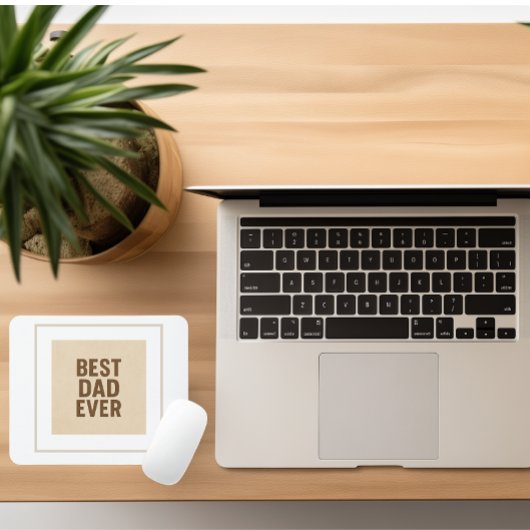 最高のパパEver 🖤 – 父の日の思いやりある贈り物 マウスパッド