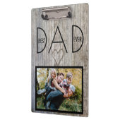 最高のパパEver、私たちのすごいパパ父の日の写真 クリップボード (左)