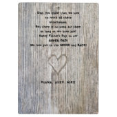 最高のパパEver、私たちのすごいパパ父の日の写真 クリップボード (裏面)