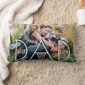 最高のパパEver、私たちのすごいパパ父の日の写真 ランバークッション (ブランケット)