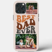 最高のパパEver 2写真とGroovyレトロタイポグラフィ Case-Mate iPhoneケース (裏面)