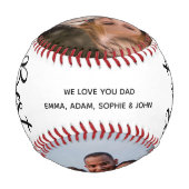 最高のパパEver 2写真 野球ボール (裏面)