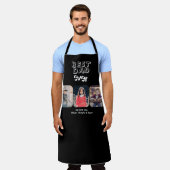 最高のパパEver 3 Kids Photo Collage エプロン (着用した状態)