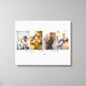 最高のパパEver 4写真パパ切り出しPhoto Collage キャンバスプリント (正面)