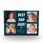 最高のパパEver 4写真ファミリーフォトブロック フォトブロック (正面)