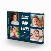 最高のパパEver 4写真ファミリーフォトブロック フォトブロック (右)