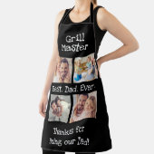 最高のパパEver 4 Photo Collageおもしろいグリルマスター エプロン (インサイチュ)