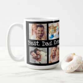 最高のパパEver 4 Photo CollageおもしろいKeepsake コーヒーマグカップ