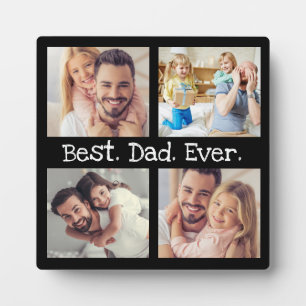最高のパパEver 4 Photo CollageおもしろいKeepsake フォトプラーク