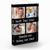 最高のパパEver 4 Photo CollageおもしろいKeepsake Block フォトブロック (左)
