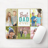 最高のパパEver 5 Photo Collageマウスパッド マウスパッド (マウス)