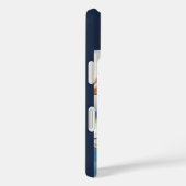 最高のパパEVER 6 Photo Collage Navy Blue Case-Mate iPhoneケース (裏面 / 右)