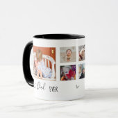 最高のパパEver 6 Photo Collage White マグカップ (正面左)