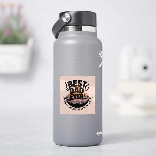 最高のパパEver BBQデザイン – キングオブザグリル シール (HydroFlask)