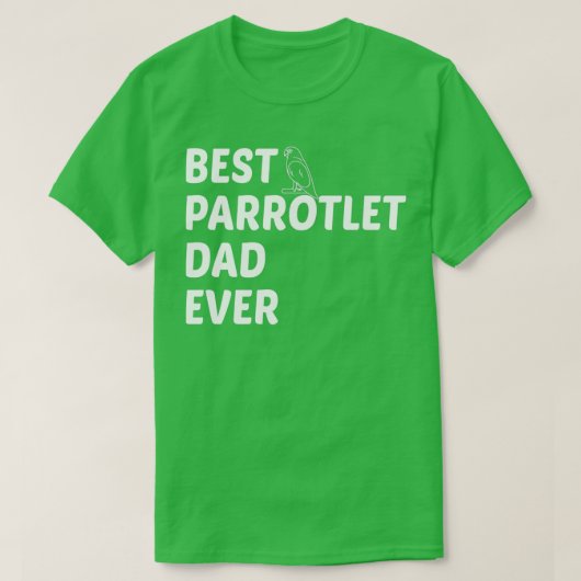 最高のパパEver BirdOwnerPetDaddyParrot Tシャツ (デザイン正面)