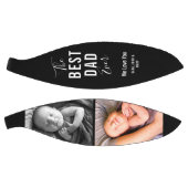 最高のパパEver Black 2写真モダン名スクリプト バスケットボール (パネル)