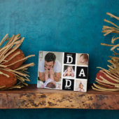 最高のパパEver Black 4フォトコラージュ フォトプラーク (側面)