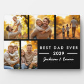 最高のパパEver Black Father's Dayフォトコラージュ フォトプラーク (正面)