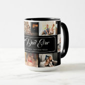 最高のパパEver Black Photo Collage マグカップ (正面右)