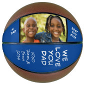 最高のパパEver Blue写真 バスケットボール (正面)