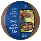 最高のパパEver Blue写真 バスケットボール (縦)