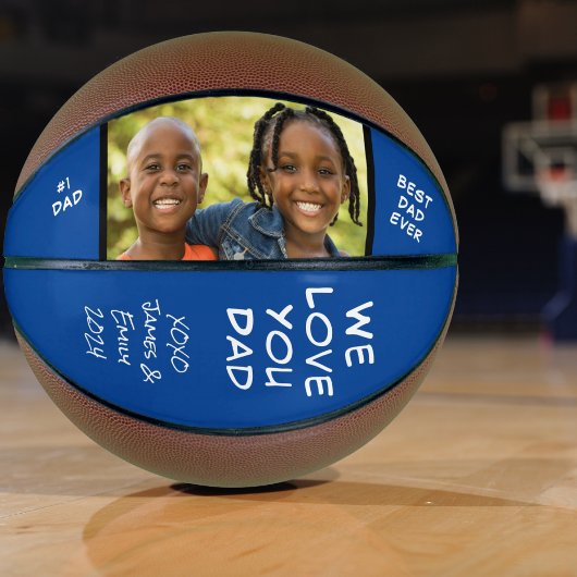 最高のパパEver Blue写真 バスケットボール