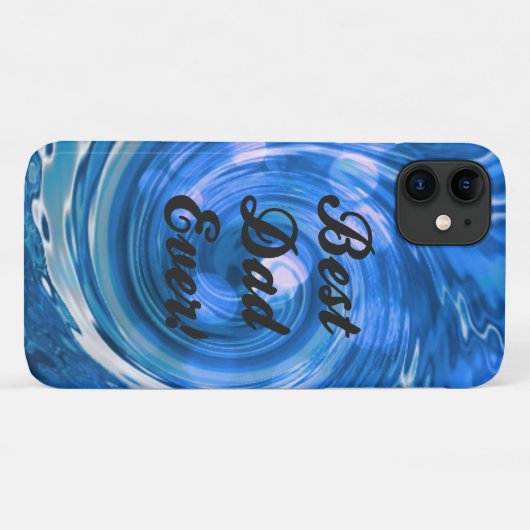 最高のパパEver Blue iPhone 11ケース Case-Mate iPhoneケース (裏面(横))