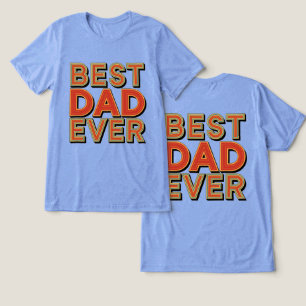 最高のパパEver Blue Tri-Blend Tシャツ