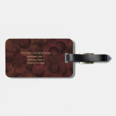 最高のパパEVER COFFEE BROWNユニーク Father's Day ラゲッジタグ (裏面横)