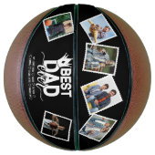 最高のパパEver & Family 6 Photos Father's Day バスケットボール (縦)