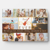 最高のパパEver Family Photo Collage Fanthers Day フォトプラーク (正面)